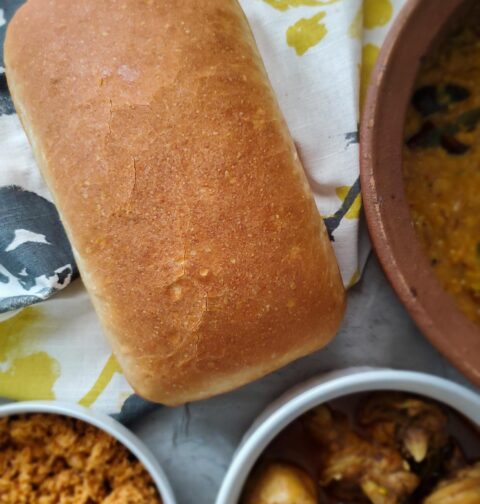 Sourdough discard loaf bread