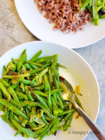 Sri Lankan green beans stir-fry