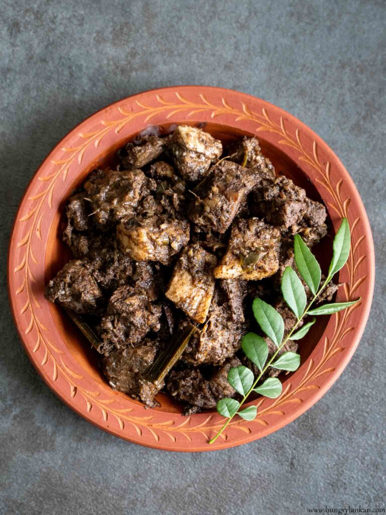 Black Pork Curry Sri Lankan