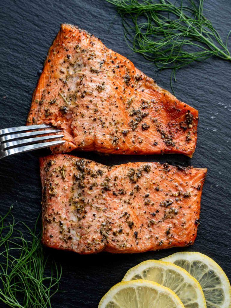 low FODMAP salmon recipe easy in the air-fryer