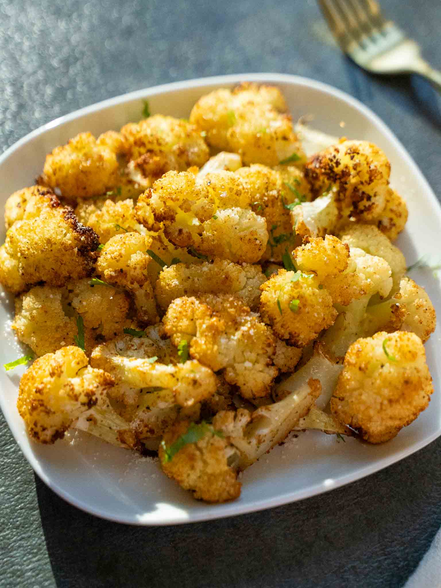 Roasted cauliflower in air fryer