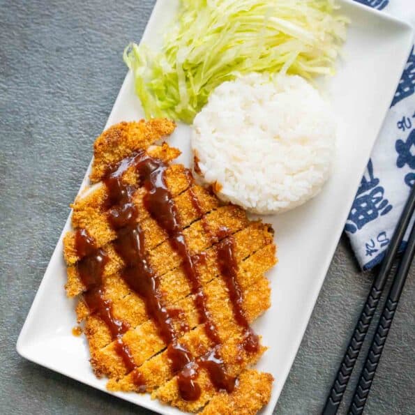 Pork Katsu with sauce in Air Fryer