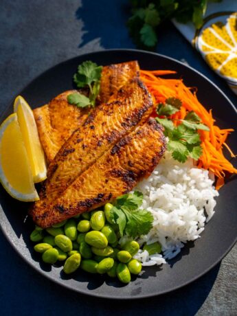 Pan fried flounder fillets